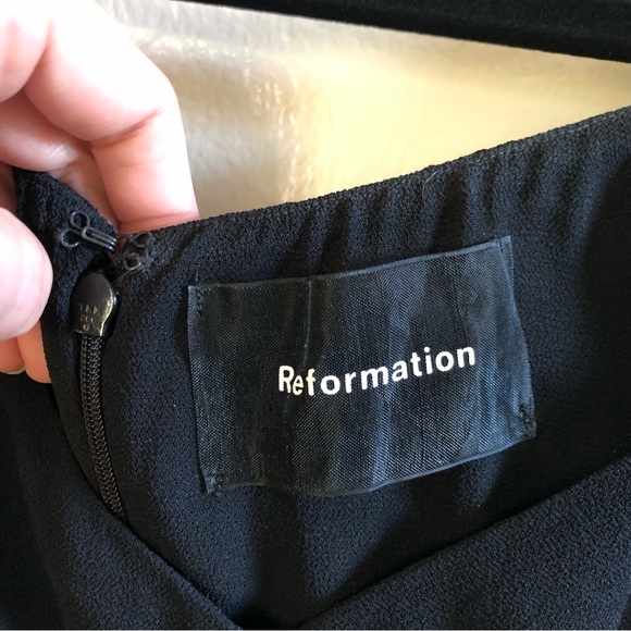 Reformation Butterfly Dress in Black - Picture 7 of 10